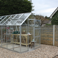 High eave silver 6 x 12 with partition