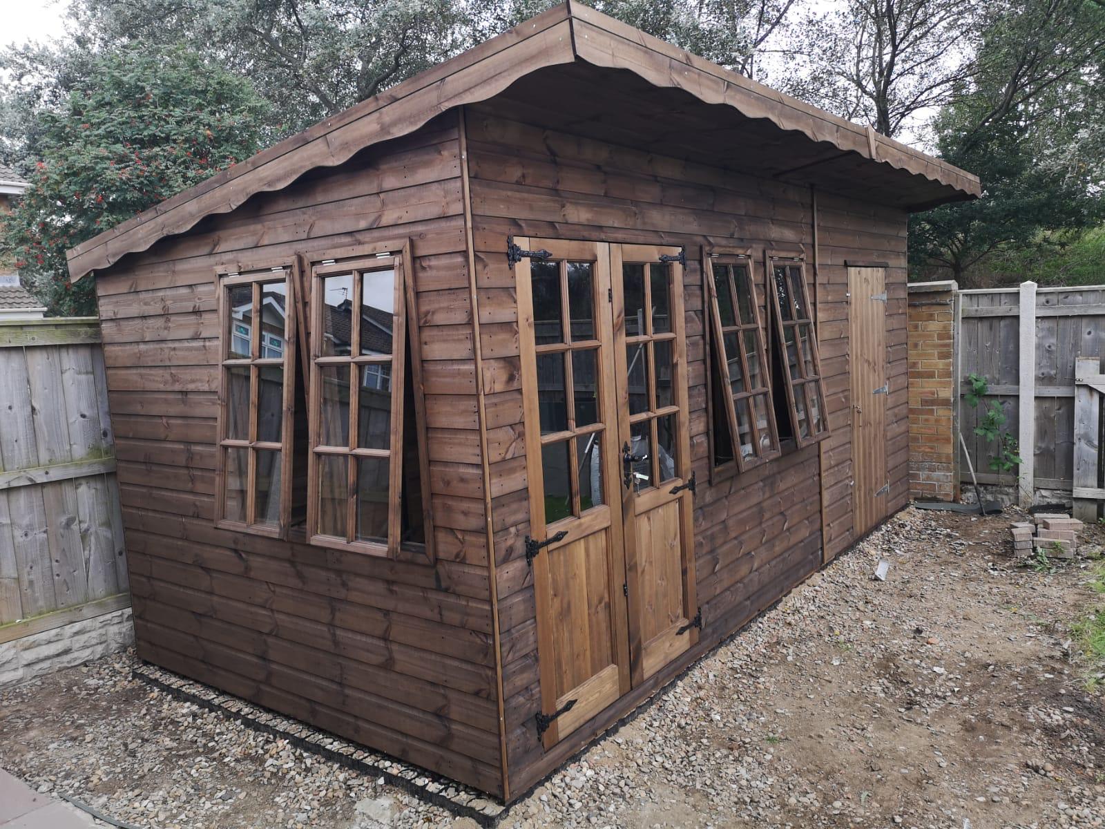 7' x 5' windsor shiplap offset apex garden shed fencestore