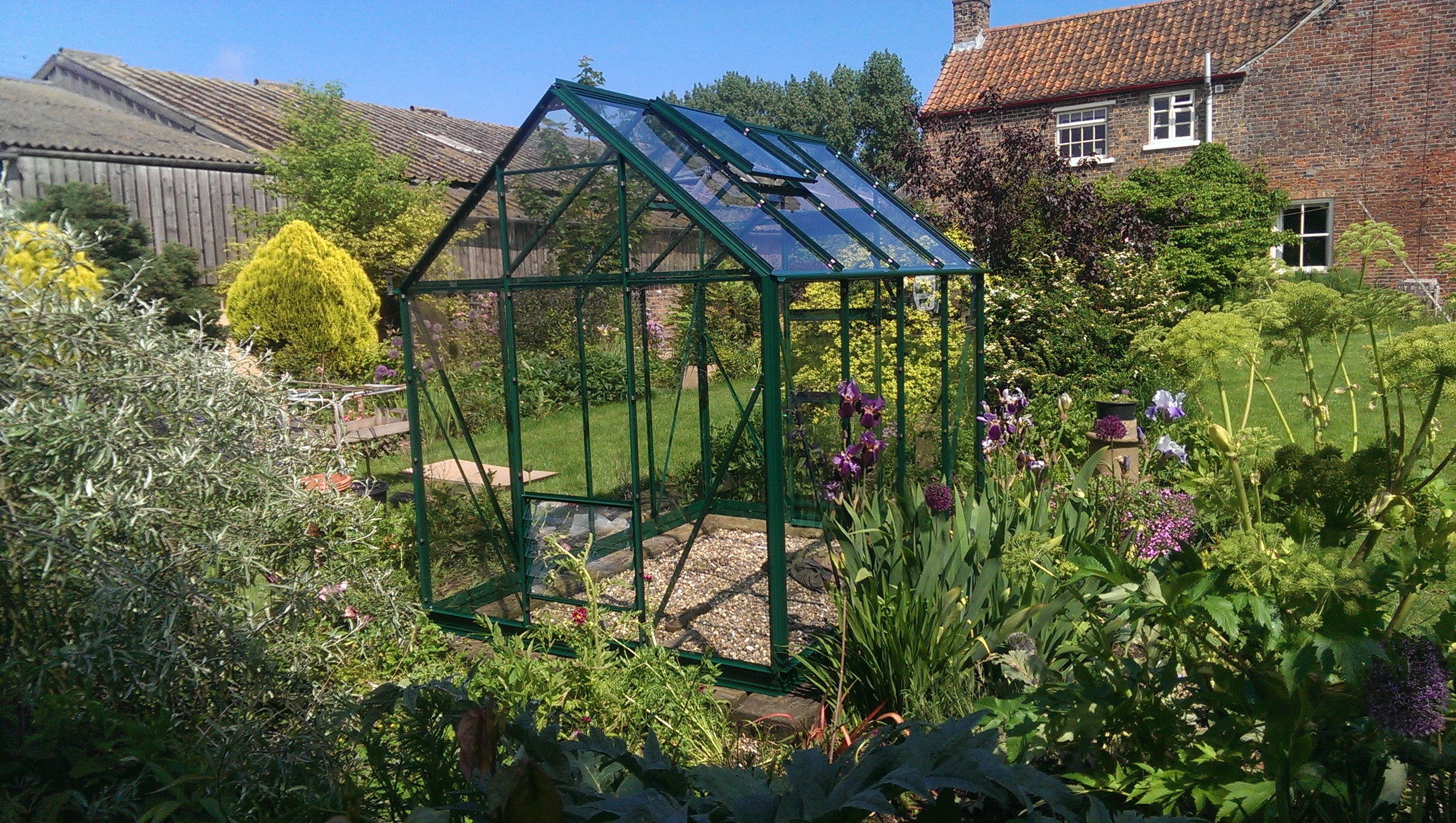 High eave green 6 x 8 sleeper base 6