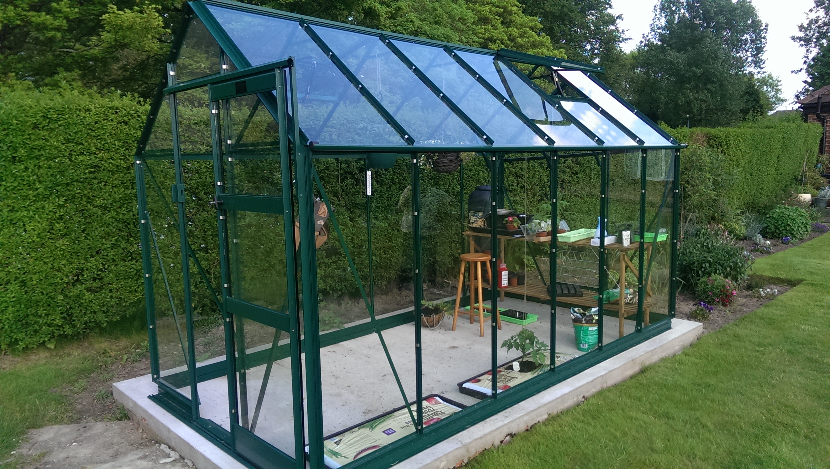High eave green 6 x 12 concrete base5