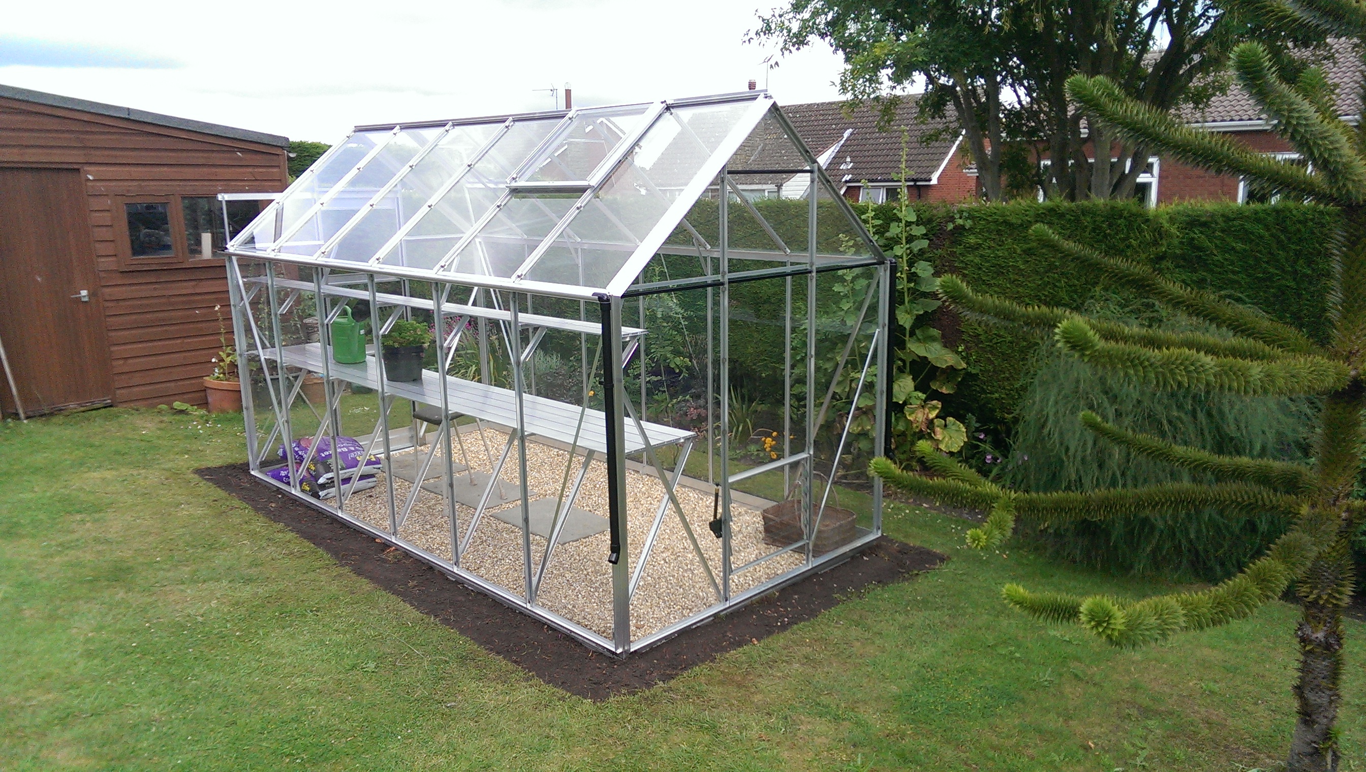 High eave silver soil base 6 x 8 jean 10