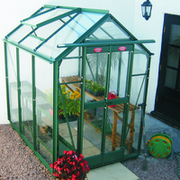 R type compact 6'x4' %28nominal%29  integral base  green full sheet toughened glass