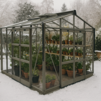 Sanctuary 8 x 10 graphite in snow